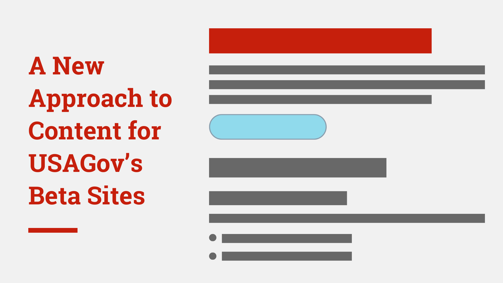 A New Approach to Content for USAGov’s Beta Sites